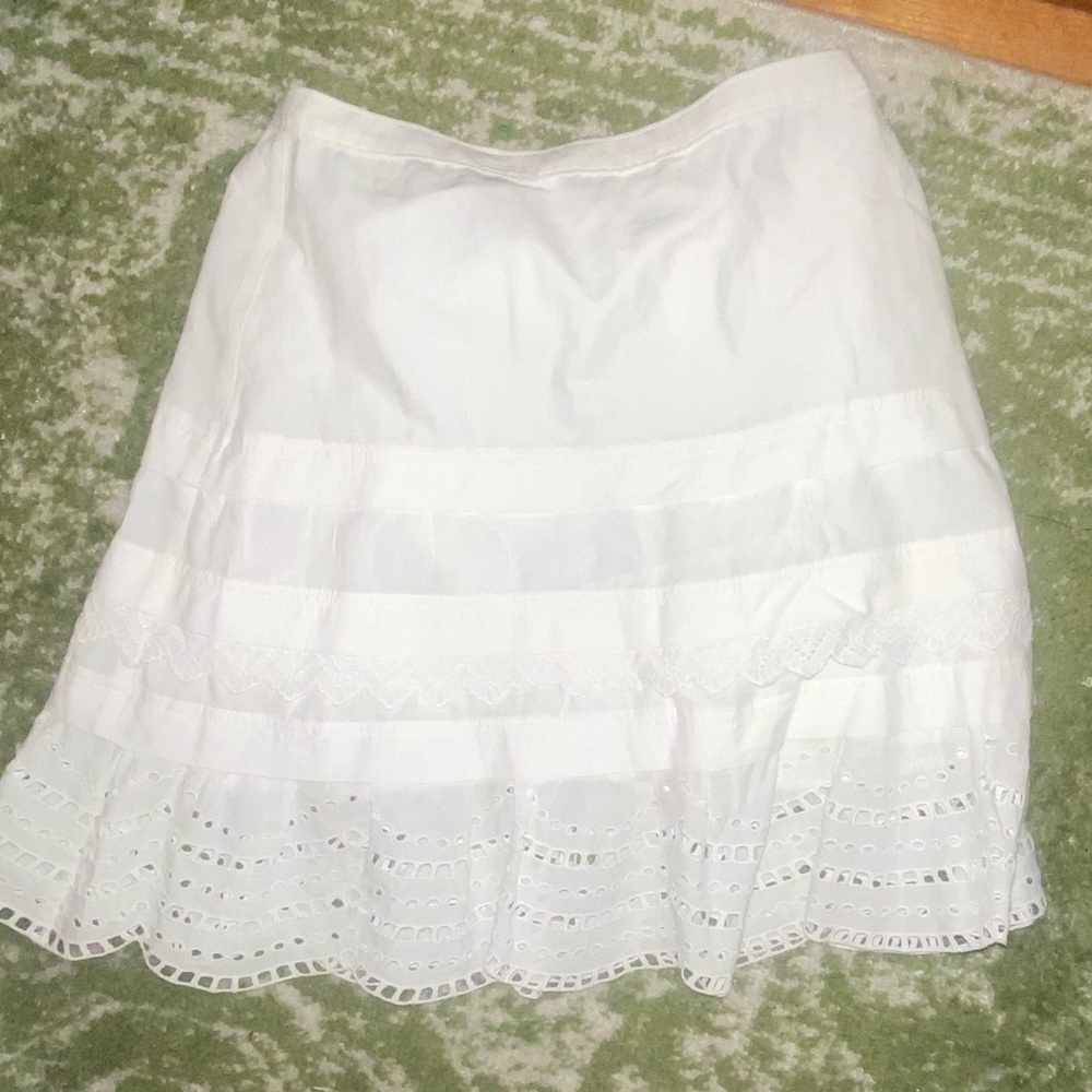 White club mocaco eyelet skirt